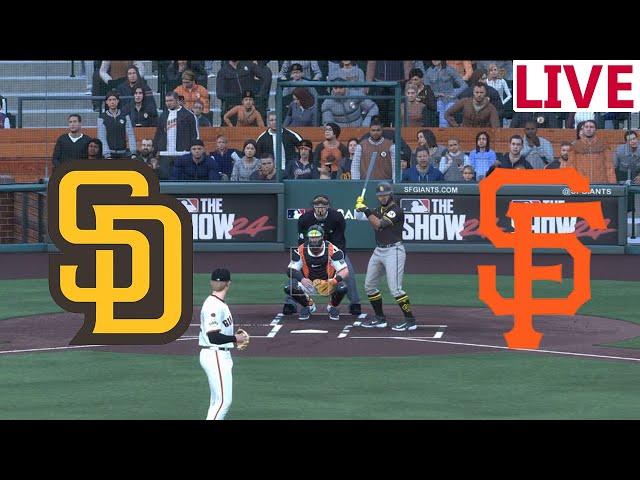 LIVE MLBSan Francisco Giants VS San Diego Padres/Baseball Spring training /MLB THE SHOW