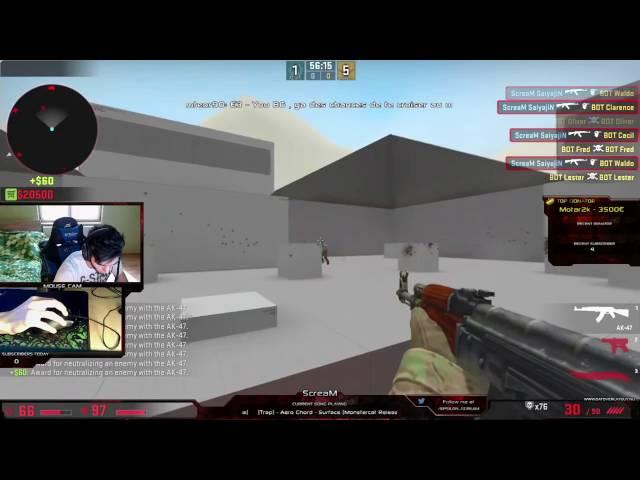 CS GO   ScreaM Fast Aim Reflex Training CSGO shooting training