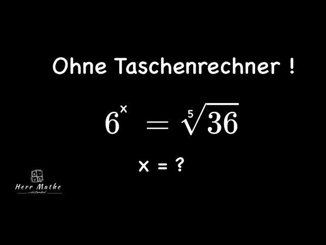 Mathe Rätsel - Exponentialgleichung