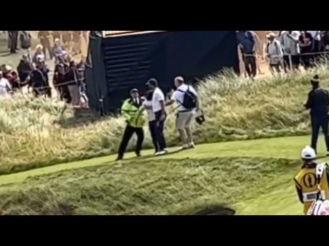 Billy Horschel Helps Security Thwart a 'Just Stop Oil' Protest at the Open Championship!