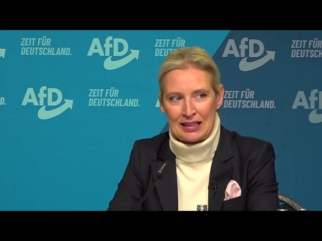 Vorstellung Alice Weidel als Kanzlerkandidatin der AfD am 7.12.2024 in Berlin