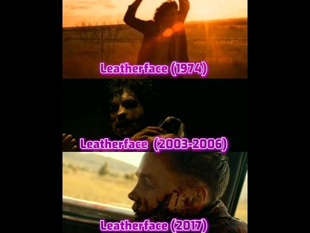 Leatherface (1974) vs Leatherface (2003) vs Leatherface (2017) #leatherface #slasher