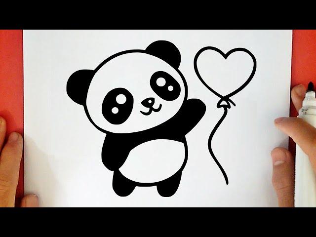 HOW TO DRAW A CUTE PANDA