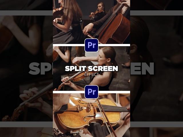 Easy Split Screen Effect in Premiere Pro #tutorial