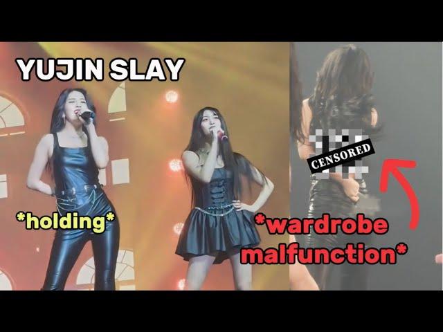 IVE YUJIN shows her professionalism when she have a wardrobe malfunction on stage