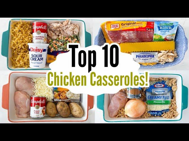 10 BEST Chicken Casseroles | The EASIEST Tasty Budget-Friendly Casserole Recipes | Julia Pacheco