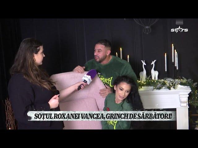 Roxana Vancea, ședință foto cu tematica „Grinch” alături de familie