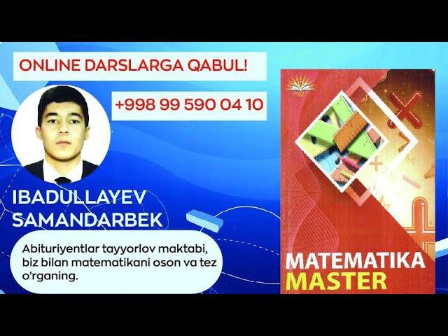 Master matematika kursi                                  (94-dars)   (2981-...3011)-misollar