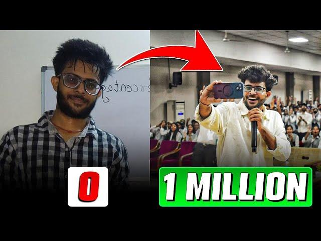 LOST to 1 Million Subscribers [ My Story ]  | Last Moment Tuitions