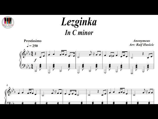 Lezginka In C minor, Лезгинка, Piano Sheet Music