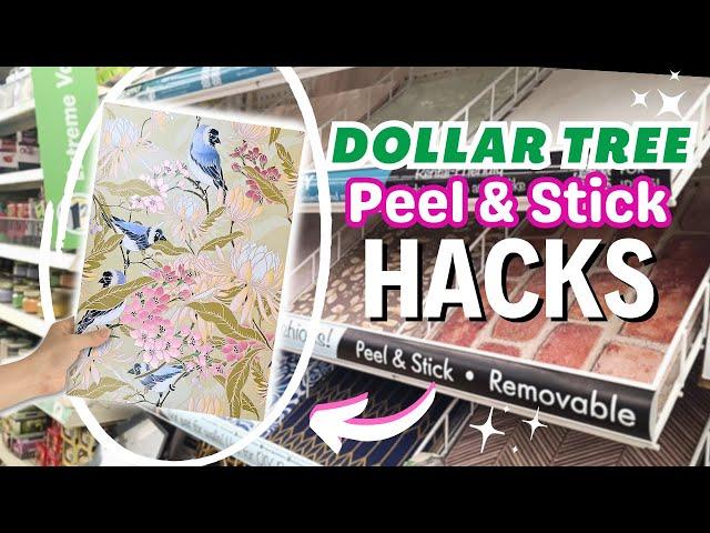 5 Creative Dollar Tree DIYs Using Peel and Stick Wallpaper