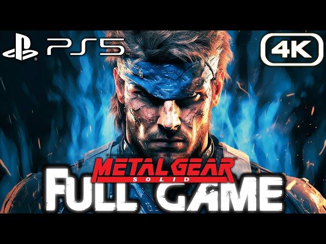 METAL GEAR SOLID PS5 Gameplay Walkthrough FULL GAME (4K 60FPS) No Commentary (Master Collection)