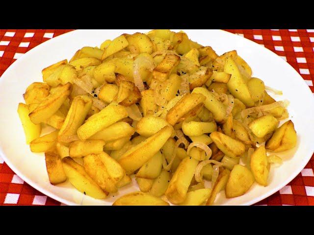 Жареная картошка с луком, как правильно и вкусно пожарить картофель с луком.