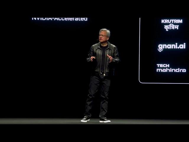 NVIDIA CEO Jensen Huang - Keynote Address at AI Summit India mentioning E2E Cloud