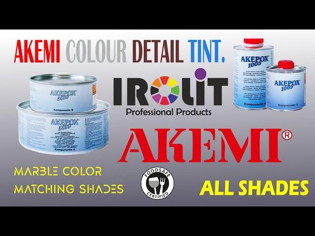 Epoxy Color for Akemi 5010 , 1005 , full information | Irolit Color range information and process .