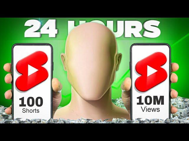 I Uploaded 100 Copy Paste Faceless Shorts In 24 Hours | Copy Paste Challenge