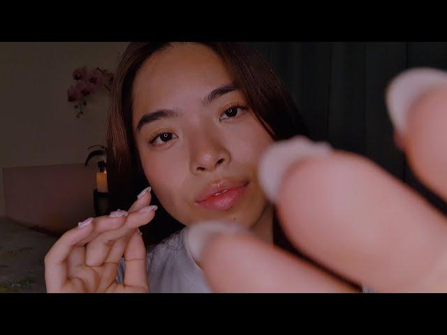 ASMR Slow & Sleepy  Sweeping My Hands Over Your Hair & Face (Hand Movements, Face Touching)