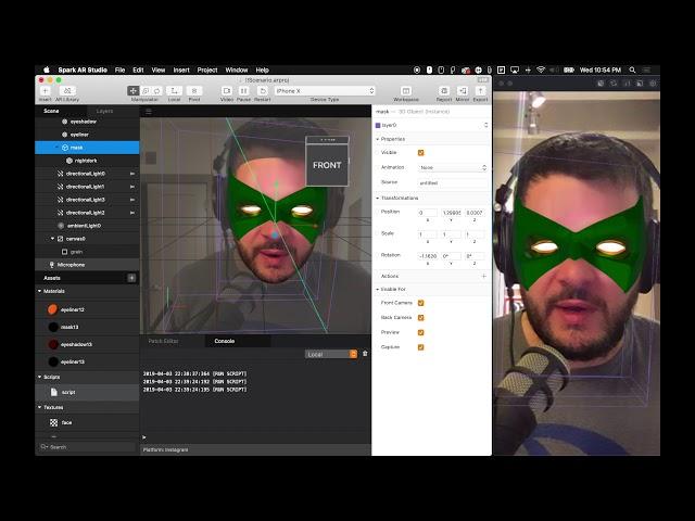 Spark AR: Instagram Filters - Animation Basics