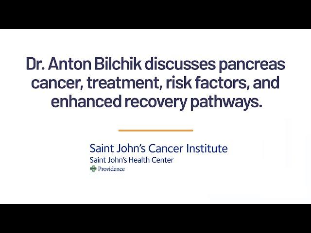 Pancreatic cancer, enhanced recovery after surgery, and Dr. Anton Bilchik