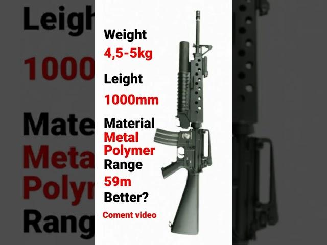 M16A3-M203 vs. M16A1 (airsoft)(M16A1=J.G)(M16A3-M203=E&C)