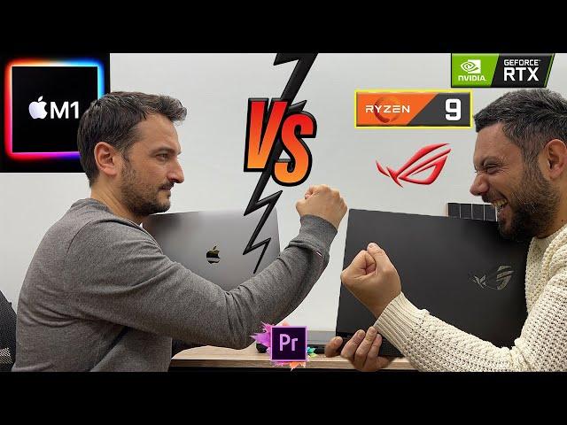 ASUS ROG Strix VS MacBook Air M1 - Premiere Pro 4K Editing Performance (AMD 5900HX VS Apple M1 Chip)