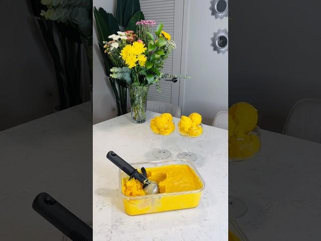 Let’s make mango and passion fruits ice cream  #mango #cooking #food #foodie #foodlover #shorts
