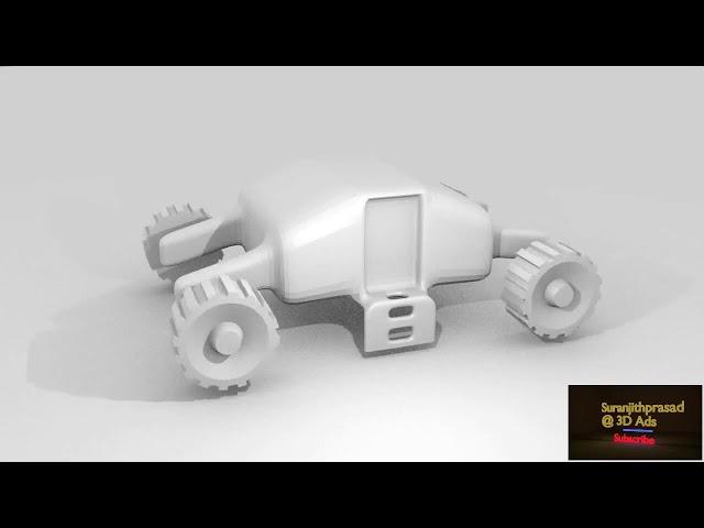 Blender Car Wheel Animation by Bone Rotation