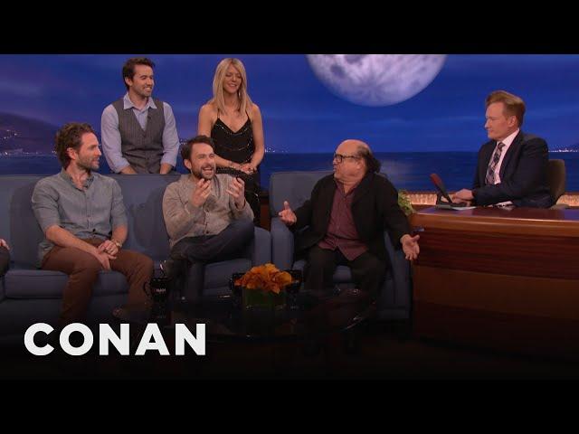 When The “Always Sunny” Cast Met Danny DeVito | CONAN on TBS