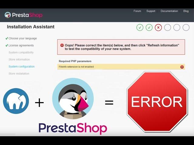 PHP FileInfo Error When Installing PrestaShop - MAMP Windows 10