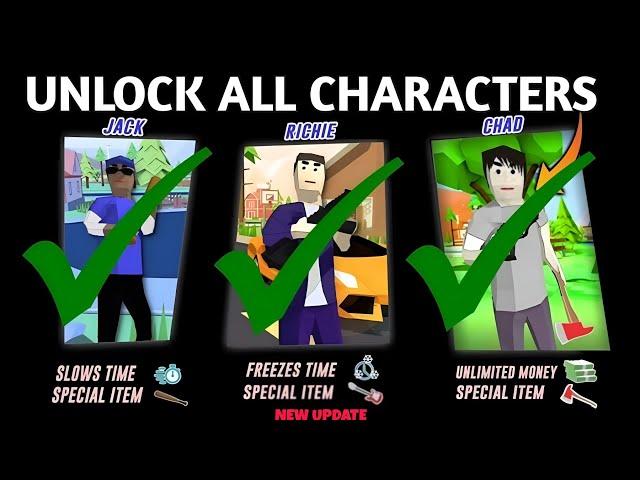 Dude Theft Wars New Update All Characters Unlocked | How To Unlock Characters In Dude Theft Wars