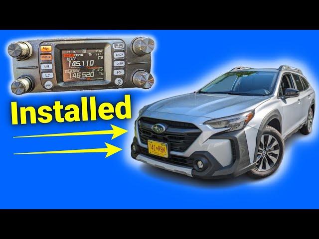 Ham Radio Installation Highlights - 2024 Subaru Outback