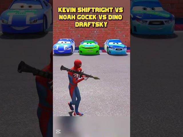 KEVIN SHIFTRIGHT VS NOAH GOCEK VS DINO DRAFTSKY - RPG CHALLENGE DISNEY CARS #disneycars #shorts