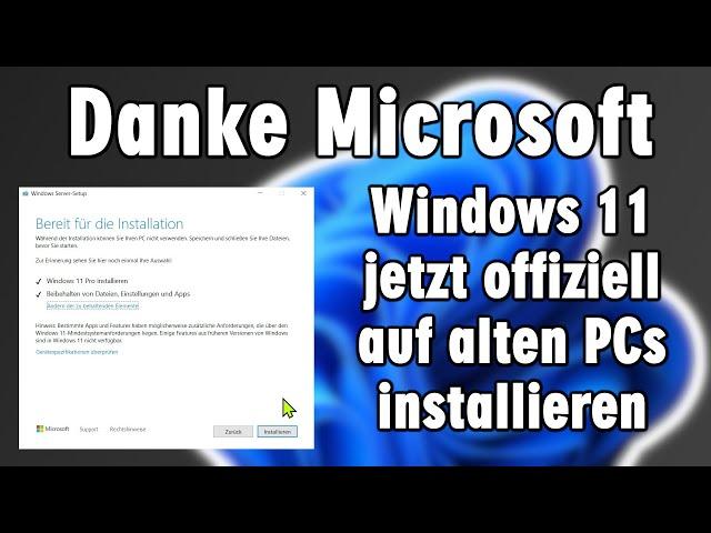 Windows 11 offiziell ohne Systemanforderungen installieren in 2024 ohne Tools!