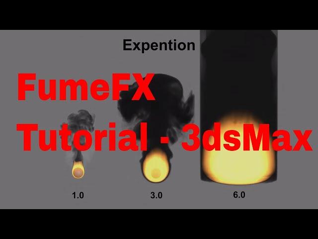 FumeFX Tutorial - 3dsMax | Fume fx properties | 3ds max - FumeFX simple realistic fire tutorial