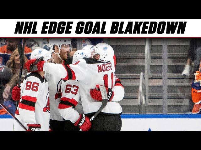 Goal of The Night - Jesper Bratt - Devils vs Oilers | NHL Edge Blakedown