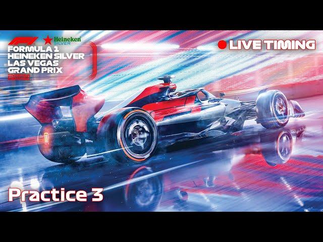 F1 Las Vegas Grand Prix 2024 - Practice 3 - Live Timing & Commentary