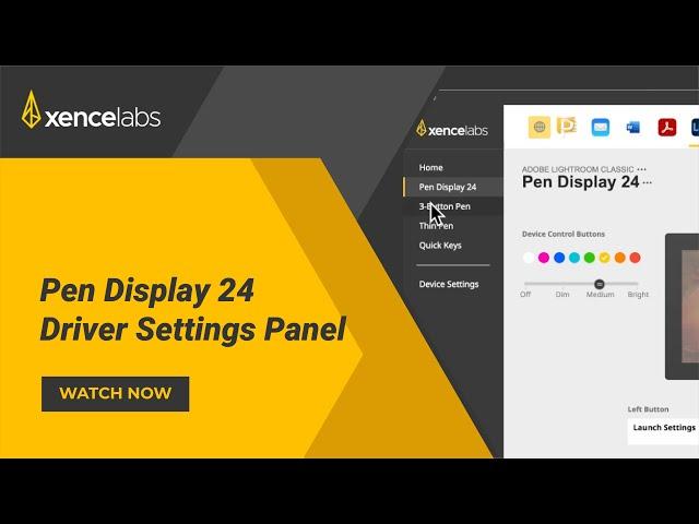 Pen Display 24 Settings panel