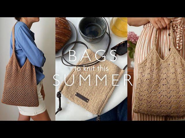 Bags to Knit this Summer (Free + Paid Patterns)