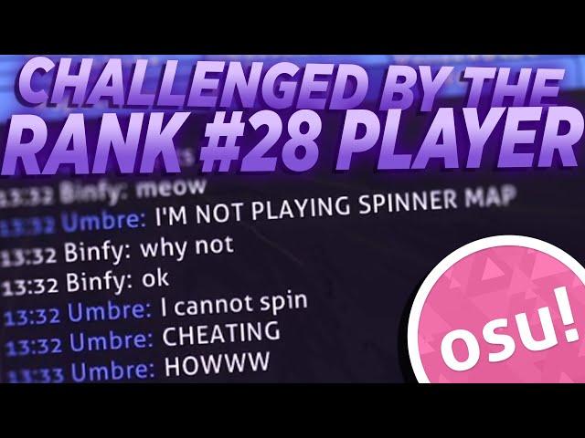 The rank 28 osu! player wanted to 1v1 me...