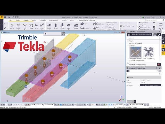 Tip Tekla Structures : Bolts tools