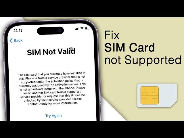 How to Fix SIM NOT SUPPORTED on Any iPhone! Unlock iPhone from Carrier [2023]