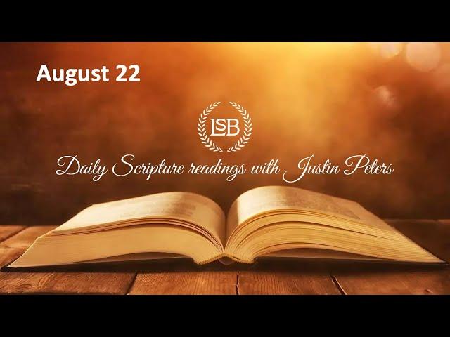 Daily Bible Reading: August 22