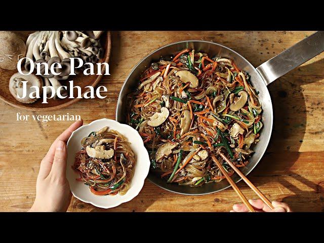 It takes only 15 minutes! One-pan Japchae. #onepanjapchae