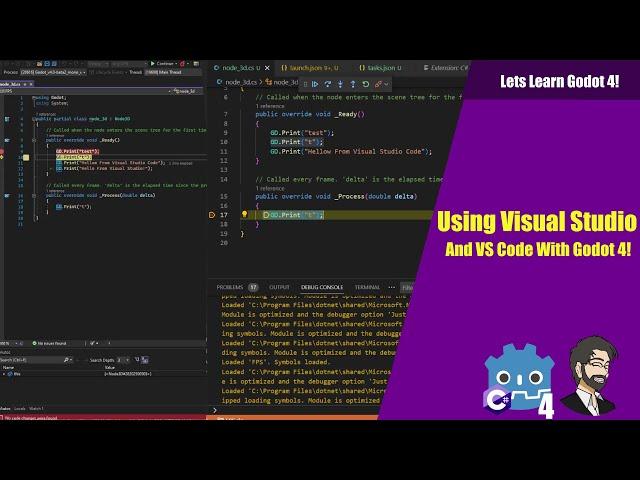 How To Use Visual Studio AND VS Code With Godot 4!