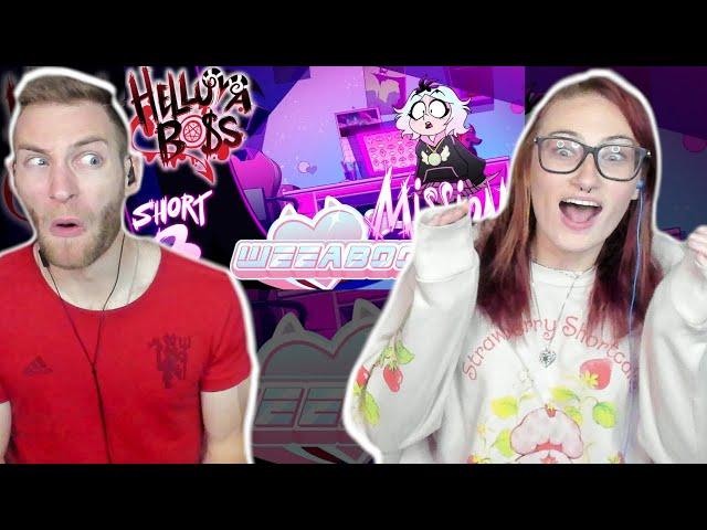 WE ARE UNCOMFORTABLE! Reacting to HELLUVA SHORTS 3 MISSION: WEEABOO-BOO HELLUVA BOSS With Kirby