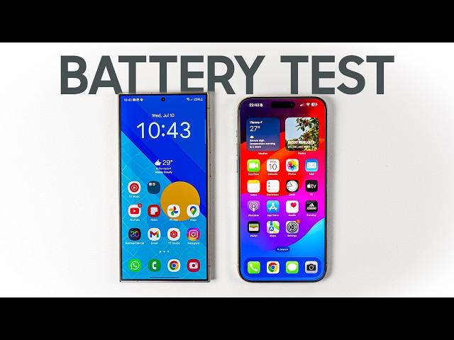 Samsung S24 Ultra vs. iPhone 15 Pro Max: Long Term Battery Drain Test