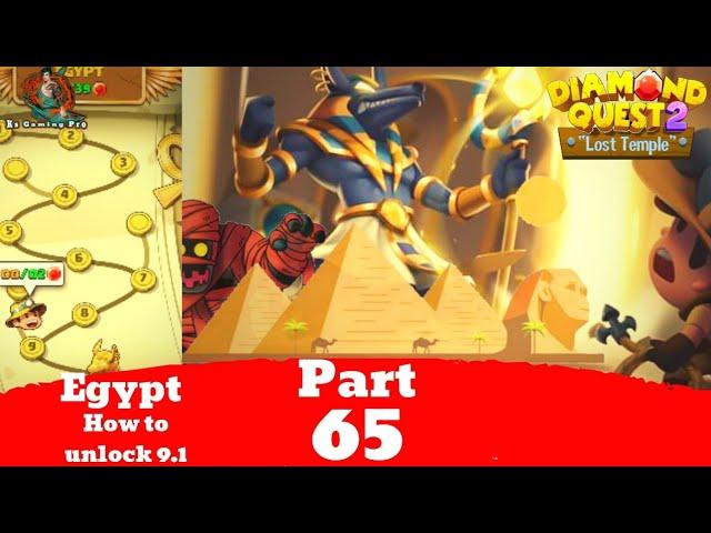 How to unlock Diamond Quest 2 The Lost Temple Egypt Stage 9.1 Gameplay Walkthrough Part 65