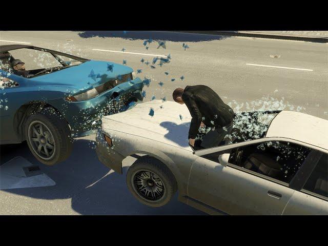 No Seatbelt Car Crashes #1 - GTA 4 (Euphoria Ragdolls)