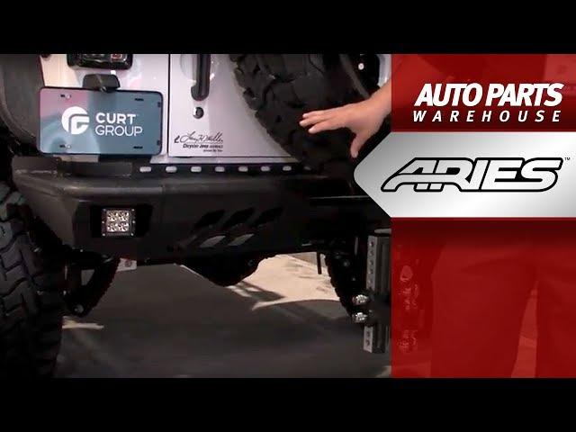 Aries Trail Chaser Rear Bumper: Lighted or Unlighted, Steel or Aluminum