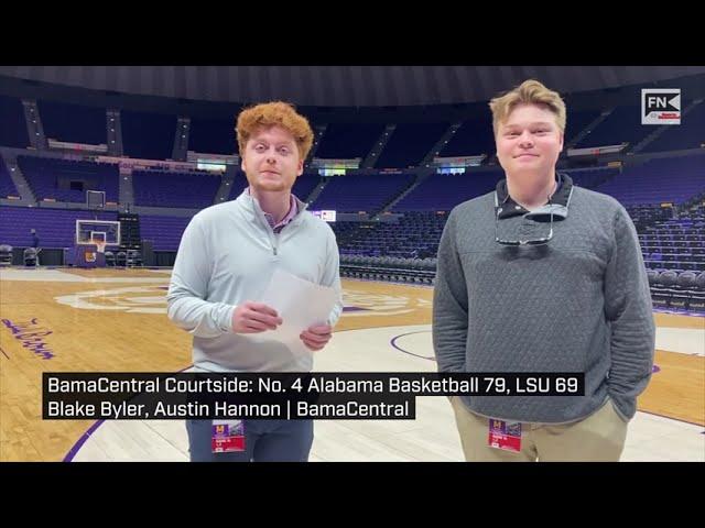 BamaCentral Courtside: No. 4 Alabama Basketball 79, LSU 69